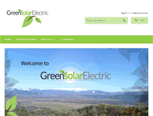 Tablet Screenshot of greensolarelectric.com